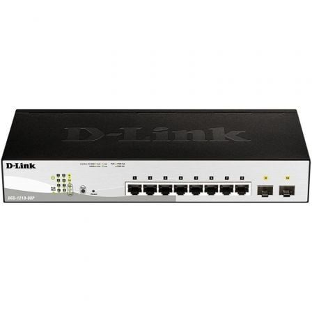 D-Link DGS-1210-08P | 8 Portas | RJ45 10   |  100   |  1000 | SFP | PoE