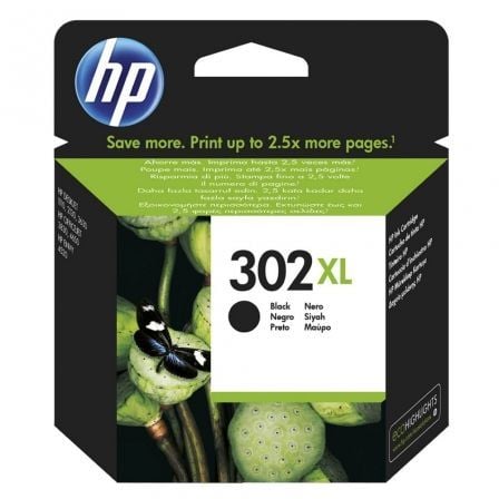 HP nº 302 XL de alta capacidade   |  preto