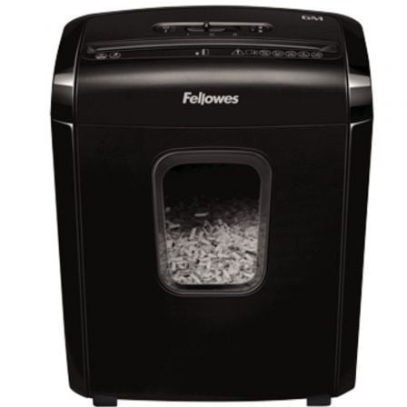 Destruidor Fellowes 6M | Mini-corte 4 x 12 mm | Preto