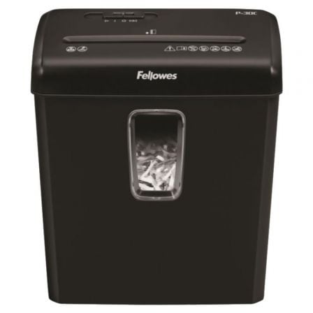 Destruidor Fellowes P-30C | Corte de Partículas 4 x 34 mm | Preto