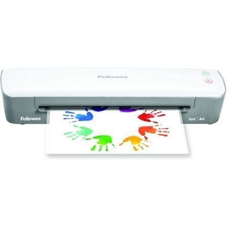 Laminadora Fellowes Ion A4 4560001 | até A4 e 80-125 mícrons | Branco e Cinza