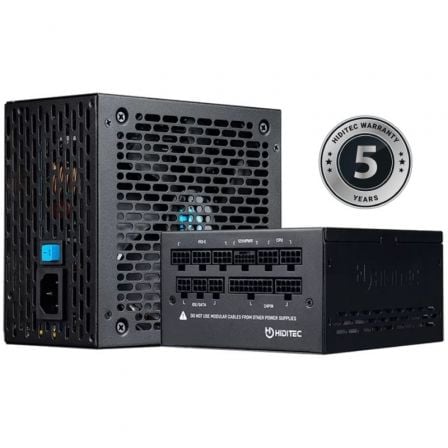 Hiditec GDX850 V2 | 850 W | Ventoinha de 14 cm | ATX 3.0 | PCIe 5.0 | 80 Plus Gold