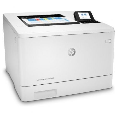 Impressora laser colorida duplex HP LaserJet Enterprise M455DN   |  branca
