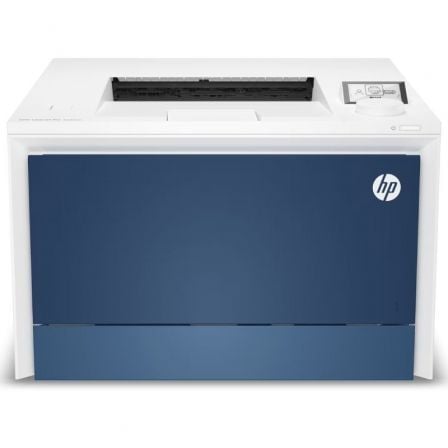 Impressora a laser HP LaserJet Pro 4202dn duplex   |  colorida, branca e azul