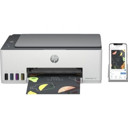 HP Smart Tank 5105 Multifuncional Recarregável   |  WiFi   |  Branco