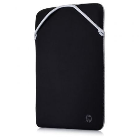 Capa reversível HP 2F2K5AA para laptops até 15,6'  | preta e prata