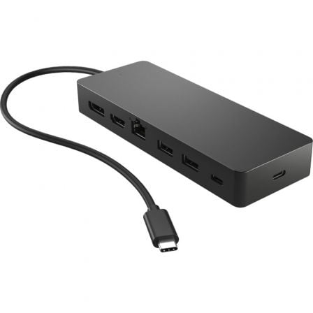 Docking USB Tipo-C HP 50H55UT | 1xUSB Tipo-C | 2xUSB | 1xHDMI | 1xDisplayPort | 1xRJ45 | 1xUSB Tipo-C PD | Preto e Azul