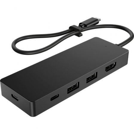 Docking USB Tipo-C HP G3 | 2xUSB | 1xUSB Tipo-C | 1xHDMI | 1xUSB Tipo-C PD | Preto