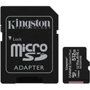 Kingston CANVAS Select Plus microSD XC de 512 GB com adaptador  |   Classe 10  |   100 MBs