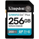 Kingston CANVAS Go! Plus SD XC de 256 GB  |   Classe 10  |   200 MB