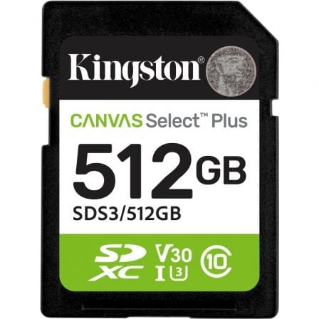 Kingston CANVAS Select Plus 512 GB SD XC | Classe 10 | 150 MB