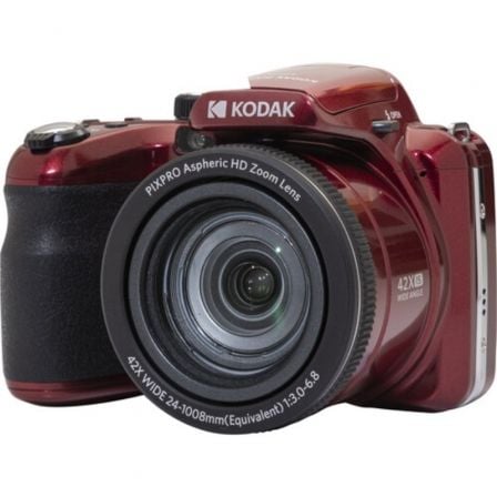 Kodak Pixpro AZ425 | 20MP | Zoom óptico de 42x | Vermelha