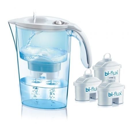 Pack jarra com filtro Laica Stream Line | 2,3L | Branco | Jarra + 3 filtros BI-FLUX