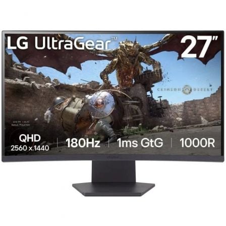 LG UltraGear 27GS60QC-B 27' | QHD | 1ms | 180Hz | VA | Preto