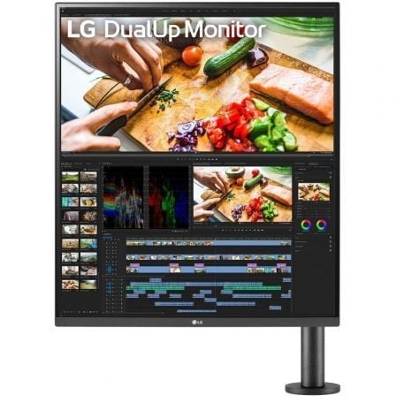 LG DualUp Ergo 28MQ780-B de 27,6'' | SDQHD | Multimídia | Altura ajustável | Preto