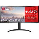 LG  34WP75CP-B de 34' | WQHD | Multimídia | Altura ajustável | Preto
