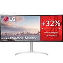 LG  34WQ650-W de 34'' | WFHD | Multimídia | Altura ajustável | Prata e branco