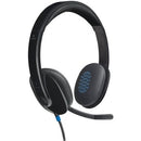 Logitech H540 | com microfone | USB | preto
