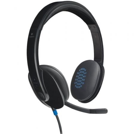 Logitech H540 | com microfone | USB | preto