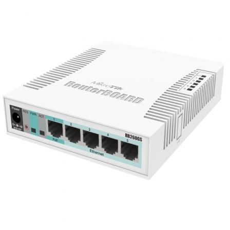 Switch Mikrotik CSS106-5G-1S 6 Portas | RJ45 10/100/1000 | SFP | PoE
