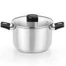 Panela Elite Inox M240224 | 24cm | 6,5L | Aço Inoxidável | Adequada para Indução