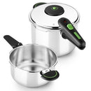 Pack com 2 panelas de pressão Monix Presto M911005 | 4+6L | Adequadas para indução