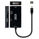 Cabo conversor Nanocable 10.16.3302-BK  |   Mini Displayport macho - VGA fêmea  |   HDMI fêmea  |   DVI fêmea