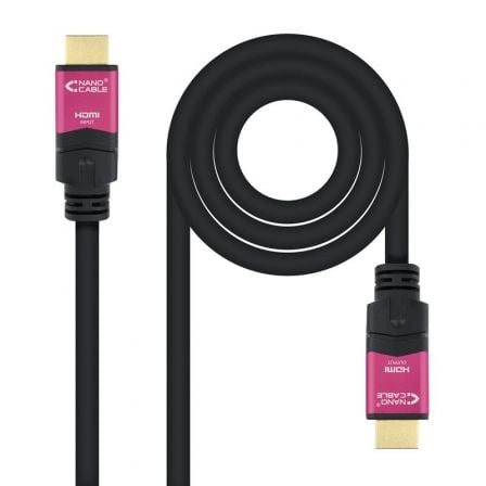 Cabo HDMI 2.0 4K Nanocable 10.15.3715 | HDMI Macho - HDMI Macho | 15m | Preto
