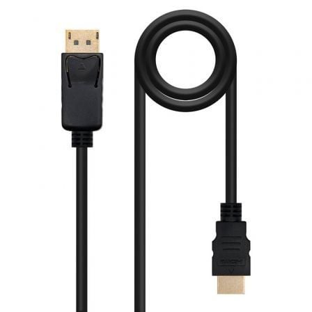 Cabo DisplayPort Nanocable 10.15.4305 | DisplayPort Macho - HDMI Macho | 5m | Preto