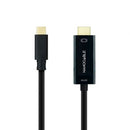 Cabo conversor USB tipo C macho para HDMI macho Nanocable 10.15.5133, 3 m, preto