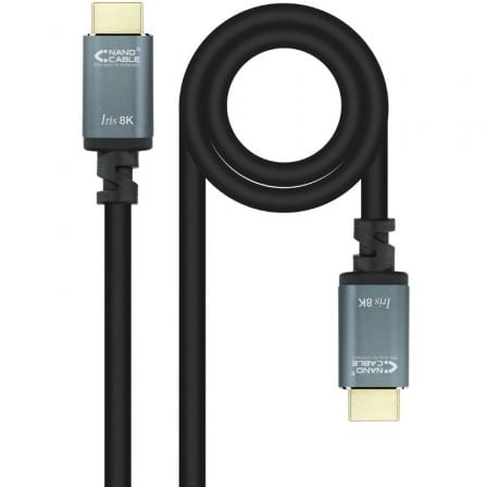 Cabo HDMI 2.1 IRIS 8K Nanocable 10.15.8010 | HDMI Macho - HDMI Macho | 10m | Preto