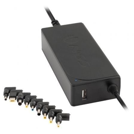 Carregador para laptop NGS W-70W | 70 W | Automático | 9 conectores | Voltagem 18,5-20 V | 1 USB