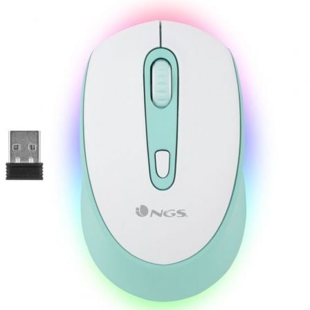 NGS Smog Mint-RB | Bateria recarregável | Até 2400 DPI | Verde menta