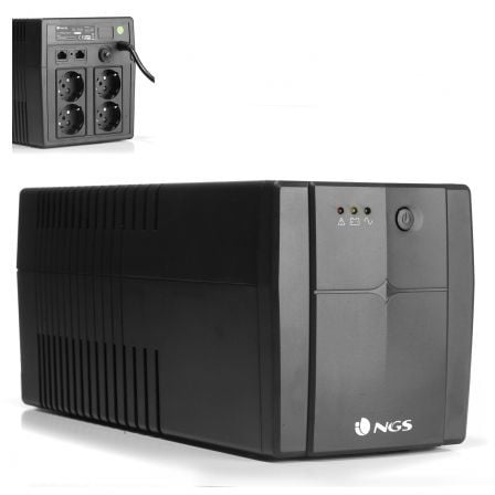 UPS offline NGS Fortress 1500 V2 | 1200VA-720W | 4 saídas | Formato torre