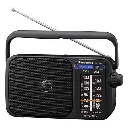 Rádio portátil preto Panasonic RF-2400DEG-K