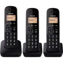 Telefone sem fio Panasonic KX-TGB613SPB | Pacote TRIO | Preto