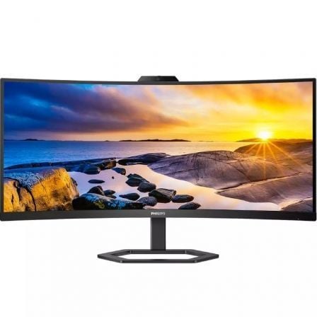 Philips 34E1C5600HE   de 34'' | WQHD | Webcam | Multimídia | Altura ajustável | Preto