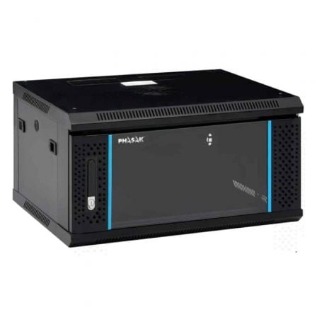 Gabinete de parede desmontado Phasak PHO 2106D | 19' | Altura 6U