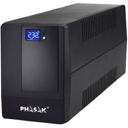 UPS de linha interativa Phasak 2000 VA LCD | 2000 VA | 4 saídas | Formato torre