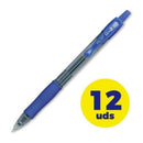 Caixa de canetas de tinta gel retráteis Pilot G-2 | 12 unidades | Azul