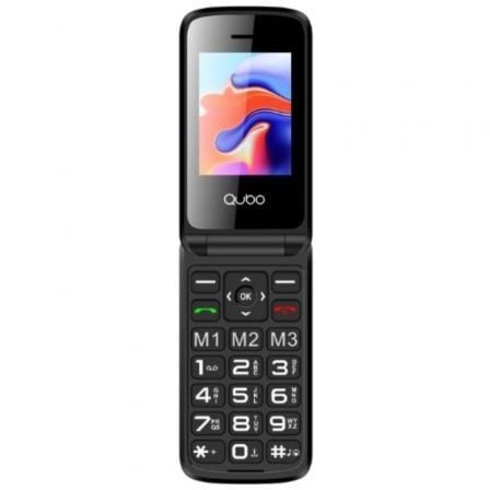 Qubo X-247 4G para idosos/Preto e Azul
