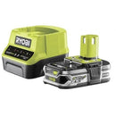 Carregador + Ryobi ONE+ RC18120-125 | Bateria de lítio 18V 2.0Ah