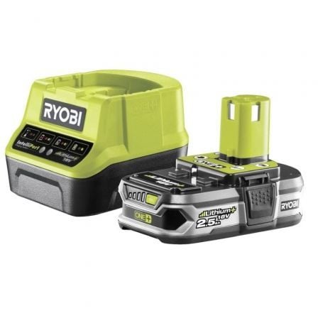 Carregador + Ryobi ONE+ RC18120-125 | Bateria de lítio 18V 2.0Ah