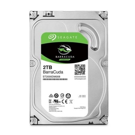 Seagate BarraCuda 2 TB | 3,5' | SATA III | de 256 MB