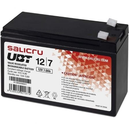 Bateria Salicru UBT 12 | 7 V2 compatível com UPS Salicru de acordo com as especificações
