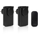 Smartwares SH4-99654|  Conjunto de interruptores pretos para ambientes externos