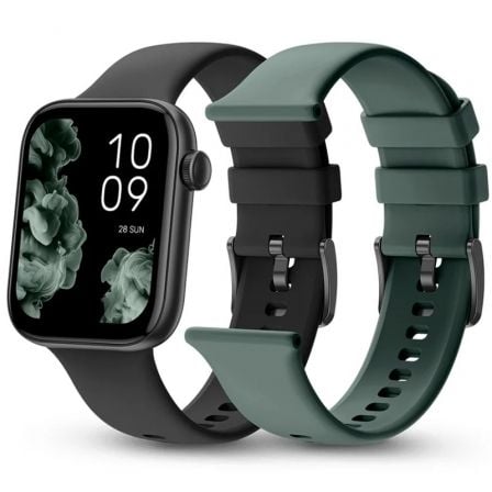 SPC Smartee Duo 2 9650N Smartwatch | Notificações | Frequência Cardíaca | Preto | Inclui Pulseira Extra