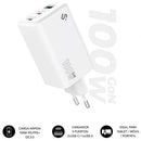 Carregador de parede GaN Subblim 100W USB C+C+A | 2xUSB Tipo C | 1xUSB | 100W