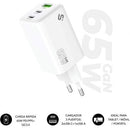 Carregador de parede GaN Subblim 65W USB C+C+A | 2xUSB Tipo C | 1xUSB | 65W
