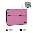 Capa Subblim Air Padded 360 para laptops até 14'  | Rosa